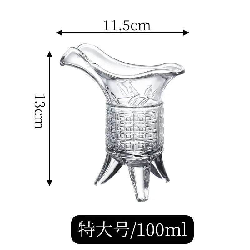 10ml/100ml-6Pcs/set Transparent Wine Glass Set Spirit Glass Brandy Whiskey Vodka Shot Glass Nordic Style Family Party Wine Set