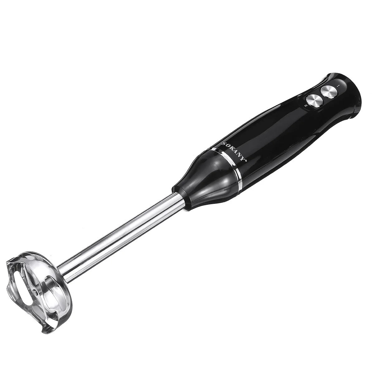 Hand Immersion Blender 500W 4-in-1 Stainless Steel Stick Food Mixer 700ml Mixing Beake 500ml Processor Whisk
