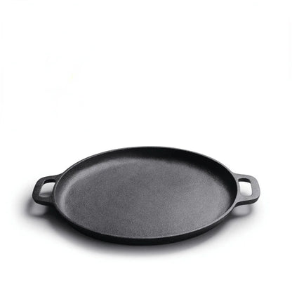 Cast Iron Skillet Pan Pancake Pizza Pan Thickened Oyster Raw Steak Pork Chicken Vegetables Cooking Pot Kitchen Outdoor BBQ Grill