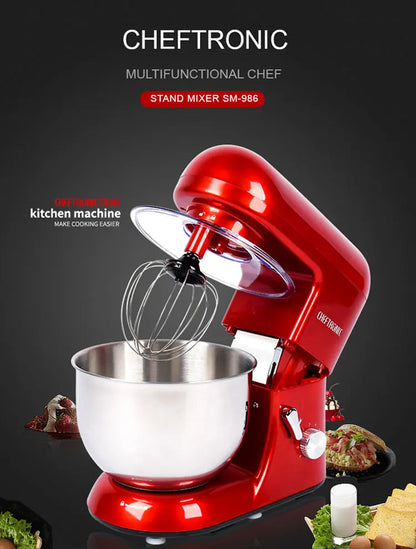 6.5L Food Mixer Commercial Food Processor 1300W Stand Mixer