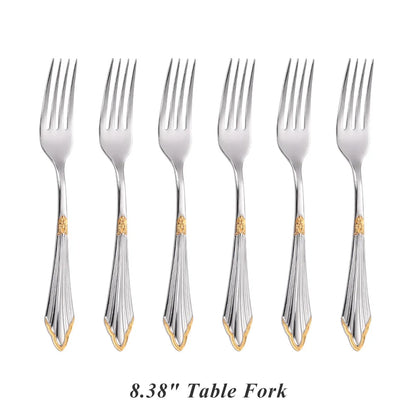 6pcs Table Spoons Set of 6 Stainless Steel Tablespoon Soup Spoon Set Royal 6 Pieces Dinner Spoon for Kitchen/Home/Restaurant