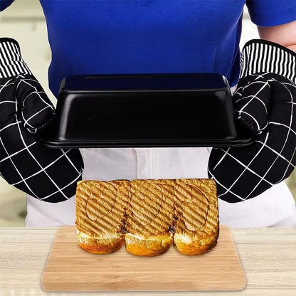 Nonstick Loaf Pan, Rectangle Carbon Steel Baking Toast Pan for Oven, Homemade Cakes, Breads, Meatloaf, Brownies Pound Cake Mold