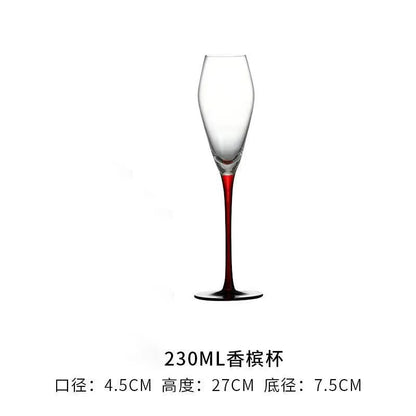 2Pcs/sets European Champagne Glass Goblet Gift Box Creative Crystal Glass Red Wine Champagne Glass Friends And Couples Gift