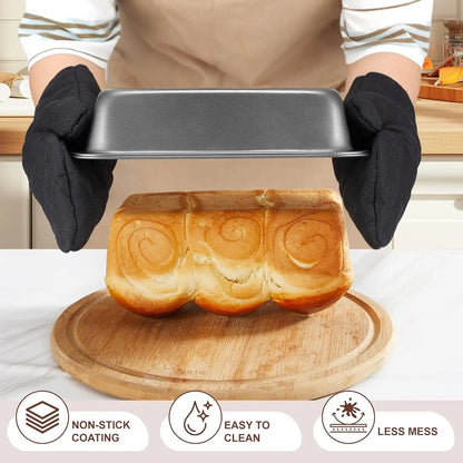 12PCS Nonstick Baking Pans Set with Wider Grip, Includes Cookie Sheets, Muffin Pan, Loaf Pan, Cake Pan