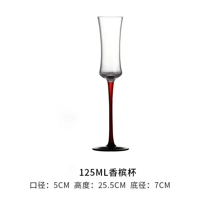 2Pcs/sets European Champagne Glass Goblet Gift Box Creative Crystal Glass Red Wine Champagne Glass Friends And Couples Gift