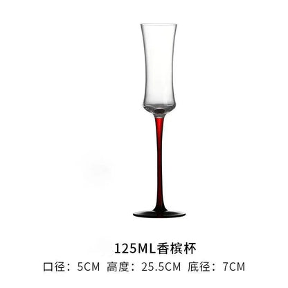 2Pcs/sets European Champagne Glass Goblet Gift Box Creative Crystal Glass Red Wine Champagne Glass Friends And Couples Gift