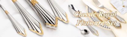 Royal Pack of 6 Table Knives Mirror Polished Set of 6 Dinner Knife Dishwasher Safe Suitable for Home Use Kitchen Pub