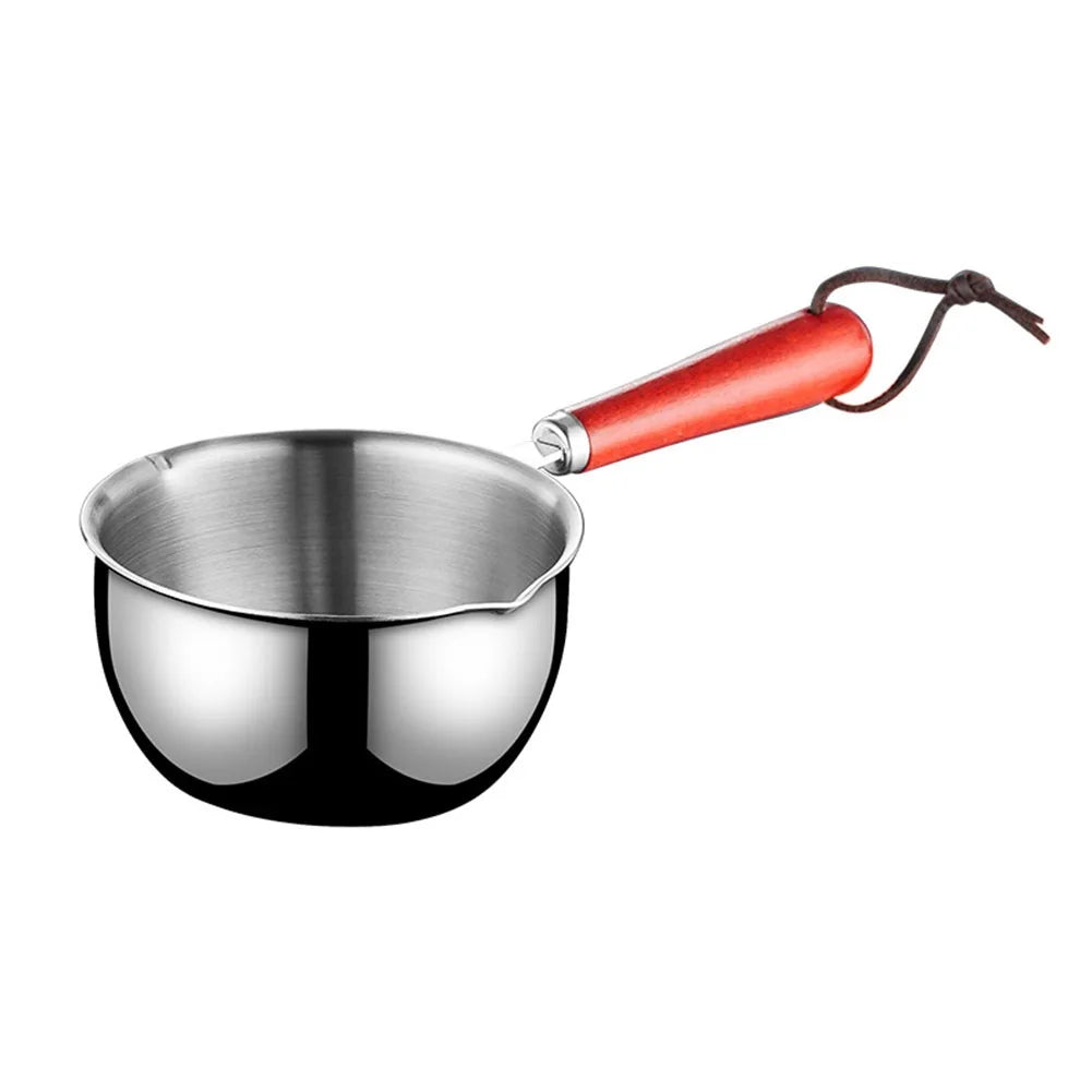Stainless Steel Hot Oil Pot Milk Pan Stainless Steel Sauce Small Saucepan Cooking Boiling Butter Warmer Melting Kitchen Pan