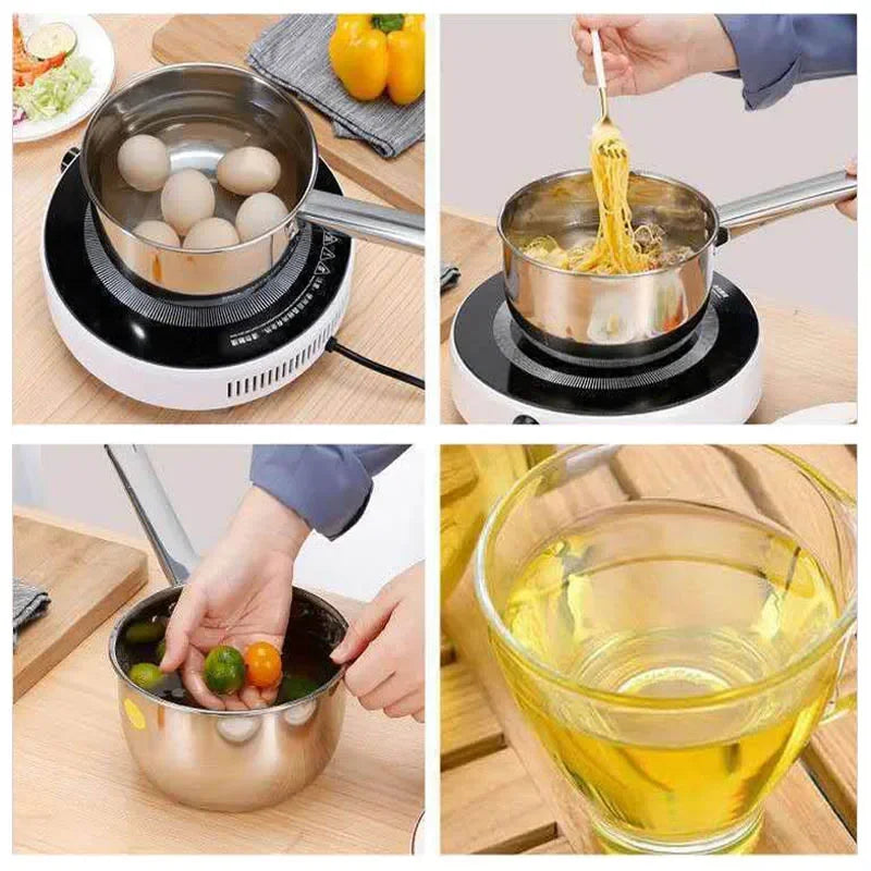 Stainless Steel Pan Pot Thickening Non-stick Suop Pan with Handle Milk Pot Hot Pot Household Cooking Tools Kitchen Utensils