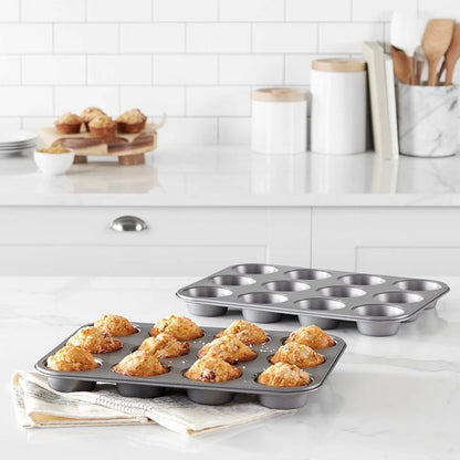 1pack Muffin Pan 6/12 Cups Square Cupcake Pan Muffin Tray Cupcake Mold Muffin Pan Carbon Steel Baking Pan Non Stick Bakeware