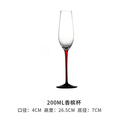2Pcs/sets European Champagne Glass Goblet Gift Box Creative Crystal Glass Red Wine Champagne Glass Friends And Couples Gift