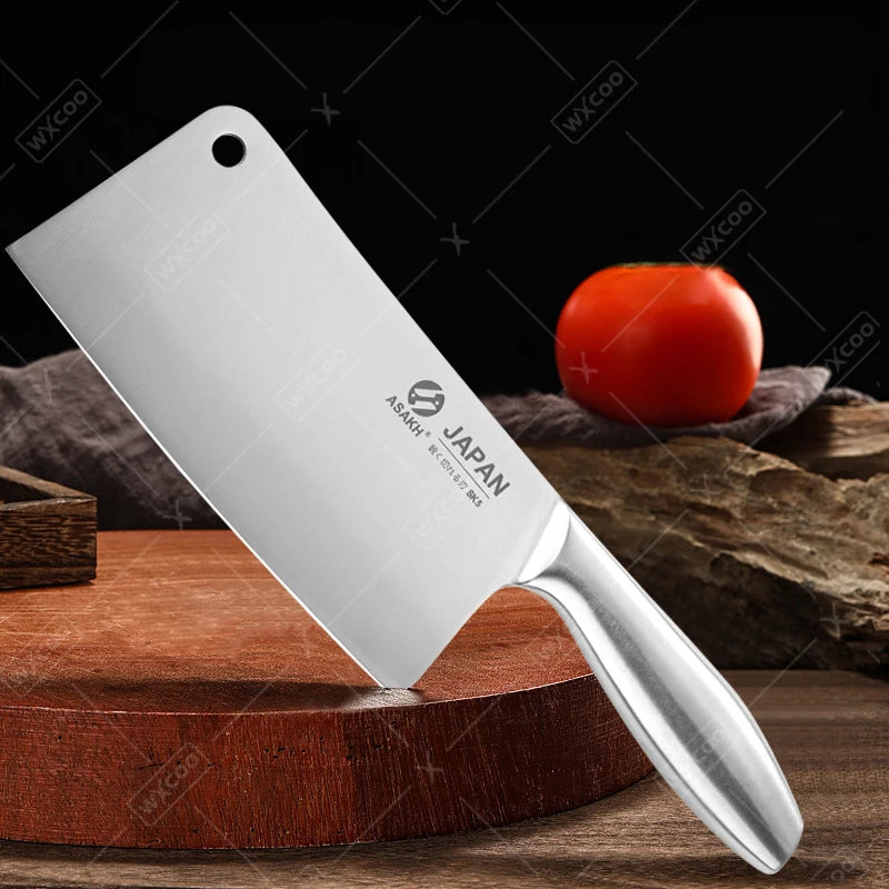 All Steel Kitchen Knife Set 7inch Santoku Knife Multi-Purpose Butcher Knife Bread Cutting Melon Fruit Knife Kitchen Accessories