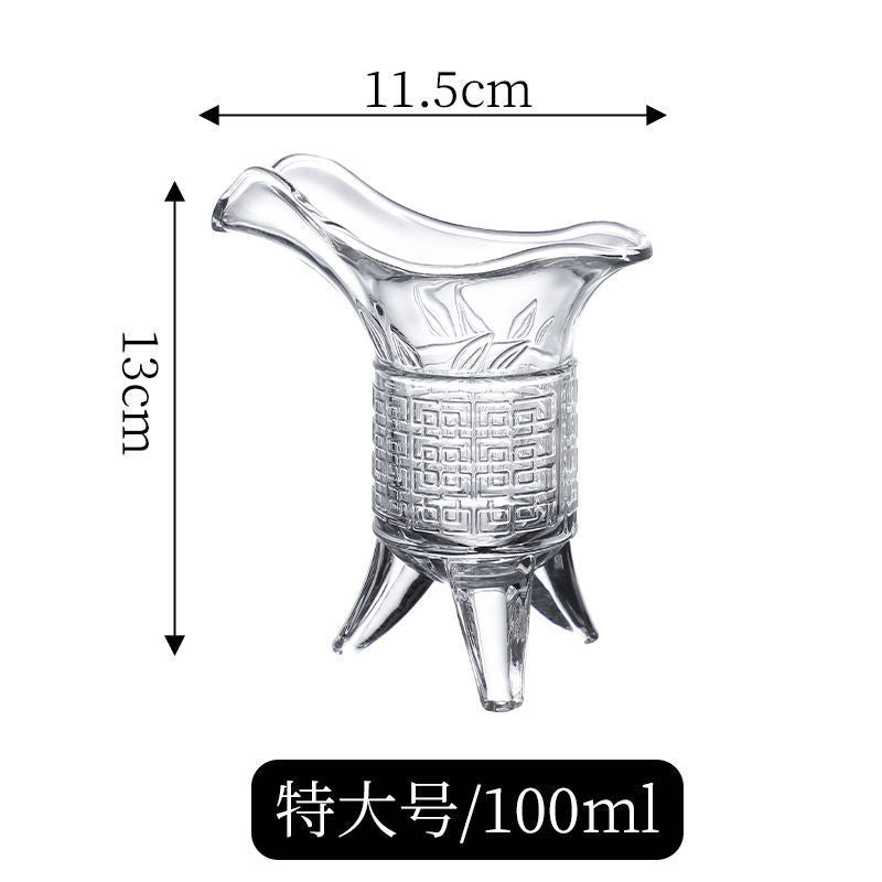 10ml/100ml-6Pcs/set Transparent Wine Glass Set Spirit Glass Brandy Whiskey Vodka Shot Glass Nordic Style Family Party Wine Set