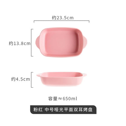 Bread Pan for Baking Tools and Accessories Oven Tray Kitchen Utensil Porcelain Dishes Cooking Utensils Bakeware Ceramic Pans Bar