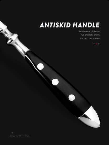 1/4/6/8 German High Carbon Stainless Steel Steak Knife Set Table Knife And Table Fork Set Double Forged Full Handle Dinner Knife