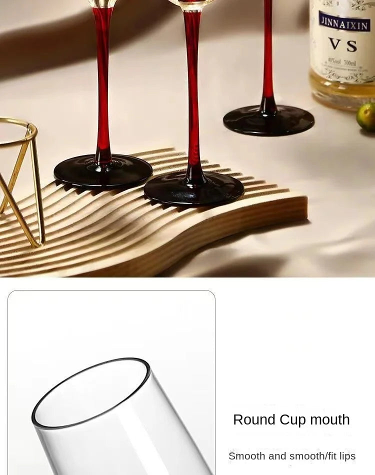 2Pcs/sets European Champagne Glass Goblet Gift Box Creative Crystal Glass Red Wine Champagne Glass Friends And Couples Gift