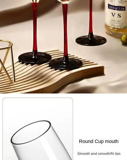 2Pcs/sets European Champagne Glass Goblet Gift Box Creative Crystal Glass Red Wine Champagne Glass Friends And Couples Gift