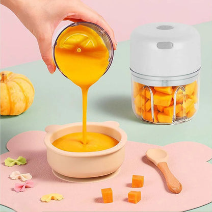 100ML/250ML Electric Garlic Chopper, Portable Food Processor, Rechargeable Vegetable Chopper Blender for Nuts Chili Onion