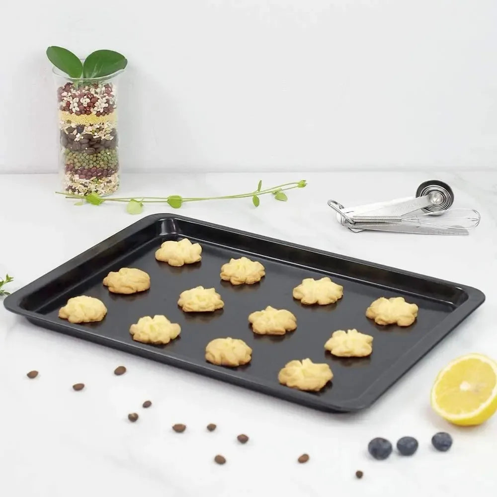 Easy Clean Rectangle Baking Pan High Temperature Resistance DIY Baking for Kitchen Carbon Steel Baking Non-Stick Baking Tray
