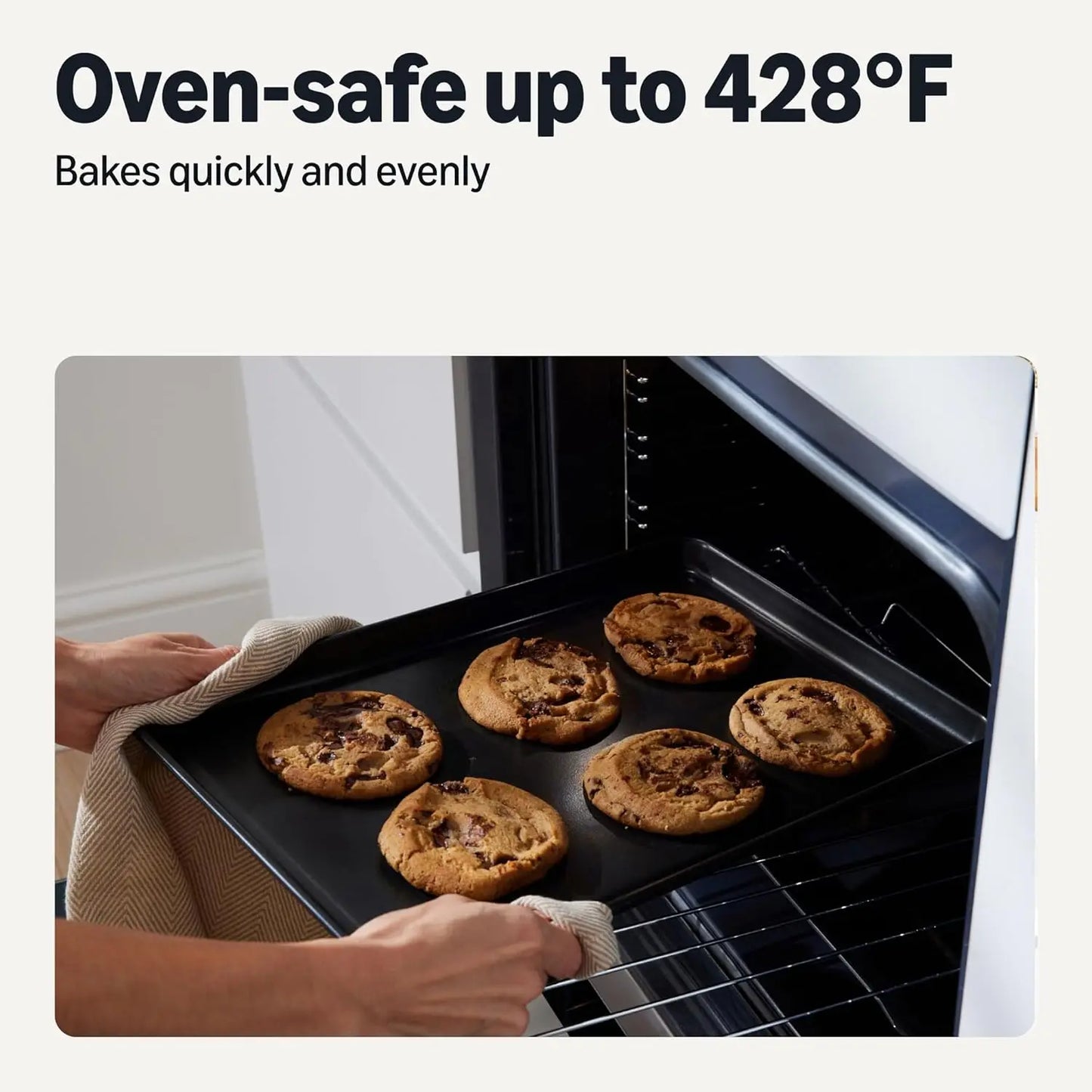 Nonstick Bakeware 6-Piece Set, Stackable, Dishwasher and Oven-Safe, Baking Pan