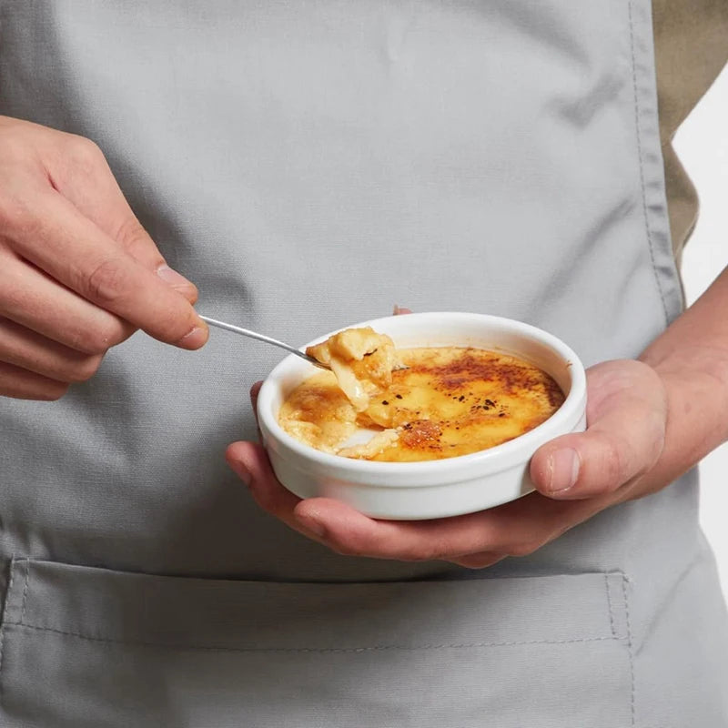 New-Ramekins 4 Oz, Creme Brulee Ramekins Oven Safe  Shallow Souffle Dishes For Baking Custard, Quiche Pans 6Pack