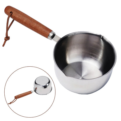 Stainless Steel Hot Oil Pot Milk Pan Stainless Steel Sauce Small Saucepan Cooking Boiling Butter Warmer Melting Kitchen Pan