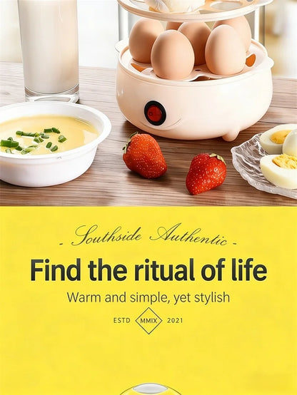 Multifunctional Egg Boiler Electric Egg Steamer Cooking Breakfast Machine Multi-Layers Egg Cooker Mini Steamer Poacher Kitchen