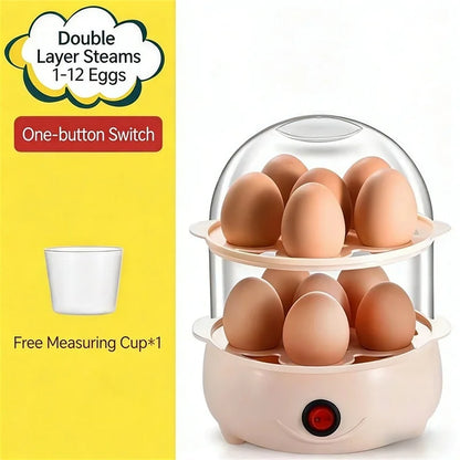 Multifunctional Egg Boiler Electric Egg Steamer Cooking Breakfast Machine Multi-Layers Egg Cooker Mini Steamer Poacher Kitchen
