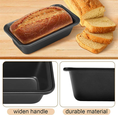 Nonstick Loaf Pan, Rectangle Carbon Steel Baking Toast Pan for Oven, Homemade Cakes, Breads, Meatloaf, Brownies Pound Cake Mold