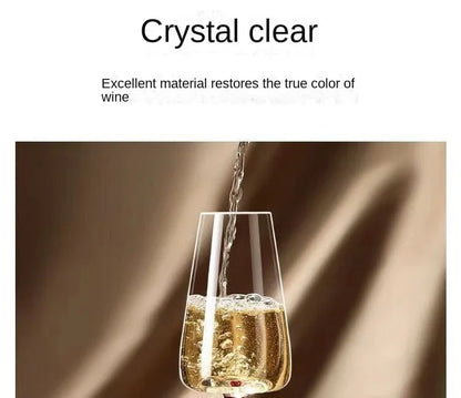 2Pcs/sets European Champagne Glass Goblet Gift Box Creative Crystal Glass Red Wine Champagne Glass Friends And Couples Gift