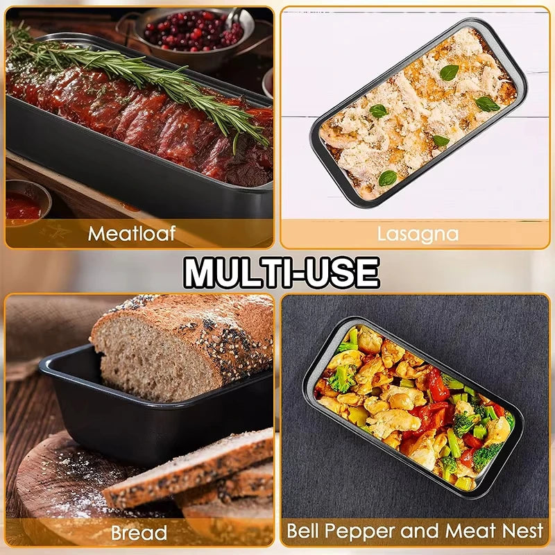 Nonstick Loaf Pan, Rectangle Carbon Steel Baking Toast Pan for Oven, Homemade Cakes, Breads, Meatloaf, Brownies Pound Cake Mold