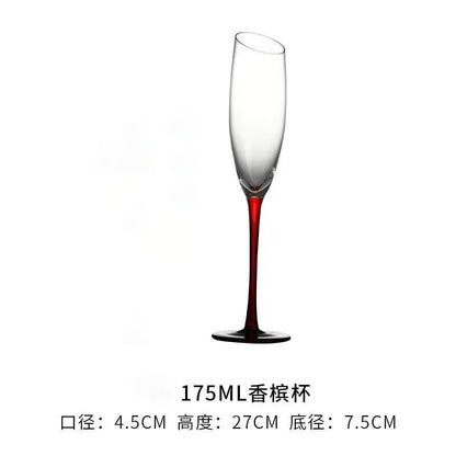 2Pcs/sets European Champagne Glass Goblet Gift Box Creative Crystal Glass Red Wine Champagne Glass Friends And Couples Gift