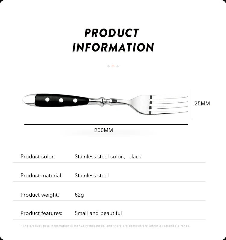 1/4/6/8 German High Carbon Stainless Steel Steak Knife Set Table Knife And Table Fork Set Double Forged Full Handle Dinner Knife