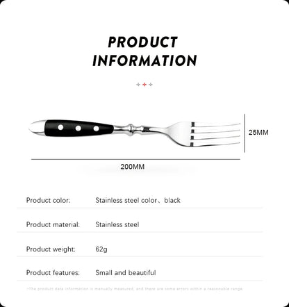 1/4/6/8 German High Carbon Stainless Steel Steak Knife Set Table Knife And Table Fork Set Double Forged Full Handle Dinner Knife