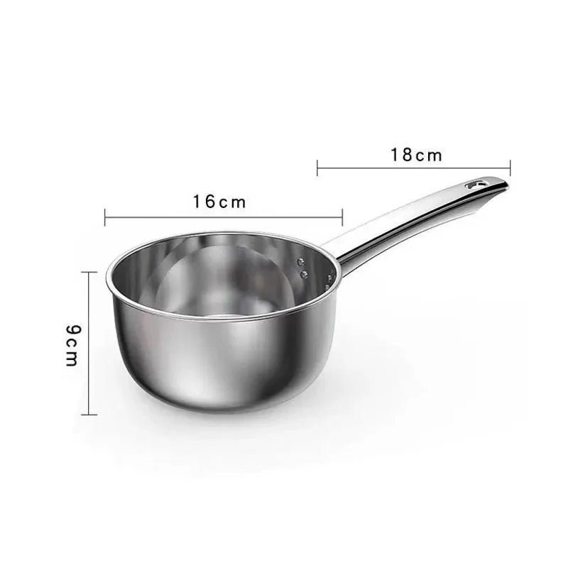 Stainless Steel Pan Pot Thickening Non-stick Suop Pan with Handle Milk Pot Hot Pot Household Cooking Tools Kitchen Utensils