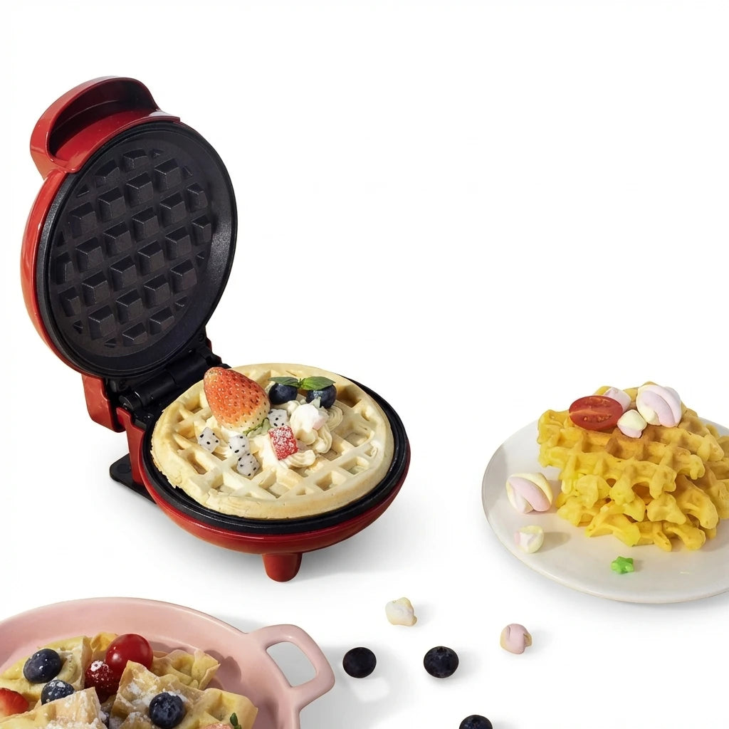 Sandwich Cake Baking Tray, Household Breakfast Electric Baking Pan, Fully Automatic Multifunctional Mini Waffle Biscuit Machine