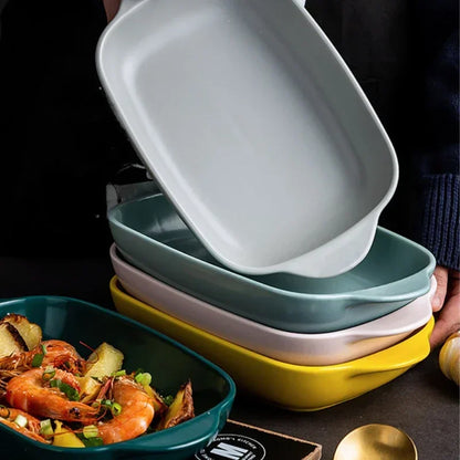 Bread Pan for Baking Tools and Accessories Oven Tray Kitchen Utensil Porcelain Dishes Cooking Utensils Bakeware Ceramic Pans Bar