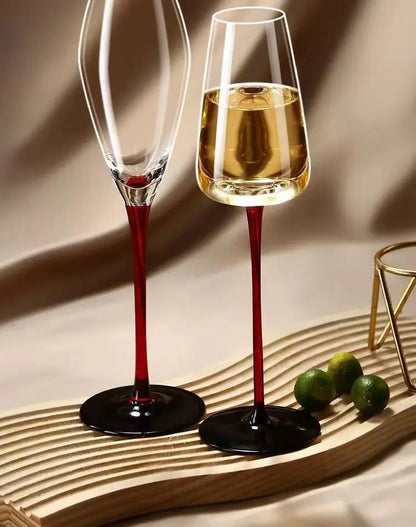 2Pcs/sets European Champagne Glass Goblet Gift Box Creative Crystal Glass Red Wine Champagne Glass Friends And Couples Gift