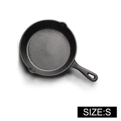 Cast Iron Frying Pan 14/16/20cm Non-stick Fried Steak Pot Egg Pancake Skillet for Gas Induction Cooker Universal Cookware