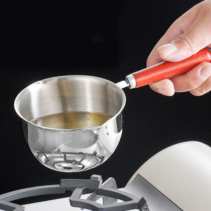 Stainless Steel Hot Oil Pot Milk Pan Stainless Steel Sauce Small Saucepan Cooking Boiling Butter Warmer Melting Kitchen Pan