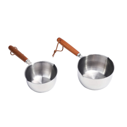 Stainless Steel Hot Oil Pot Milk Pan Stainless Steel Sauce Small Saucepan Cooking Boiling Butter Warmer Melting Kitchen Pan