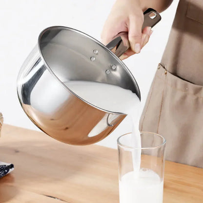 Stainless Steel Pan Pot Thickening Non-stick Suop Pan with Handle Milk Pot Hot Pot Household Cooking Tools Kitchen Utensils