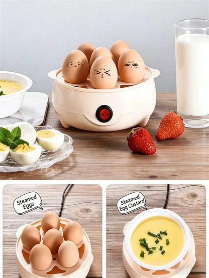 Multifunctional Egg Boiler Electric Egg Steamer Cooking Breakfast Machine Multi-Layers Egg Cooker Mini Steamer Poacher Kitchen