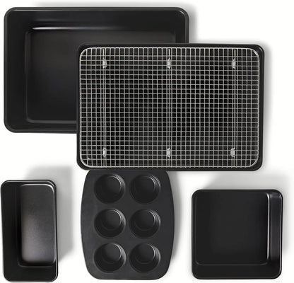 Nonstick Bakeware 6-Piece Set, Stackable, Dishwasher and Oven-Safe, Baking Pan
