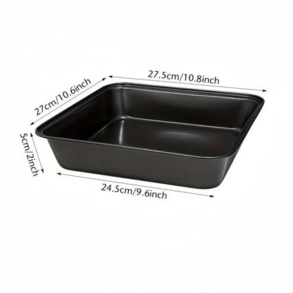 Nonstick Rectangular Carbon Steel Roasting Pan | Rustproof Baking Tray for Bread Cake Professional Kitchen Utensils Carbon Steel