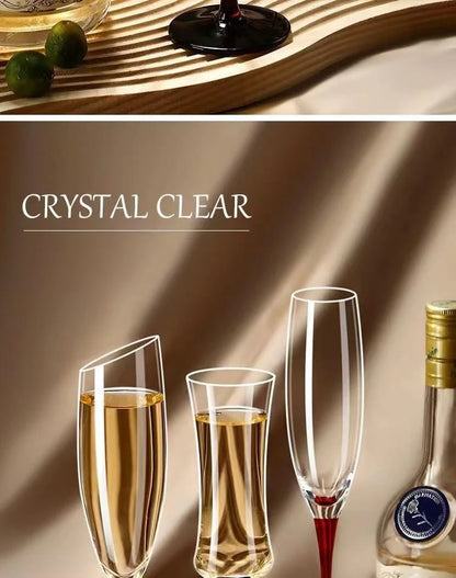 2Pcs/sets European Champagne Glass Goblet Gift Box Creative Crystal Glass Red Wine Champagne Glass Friends And Couples Gift