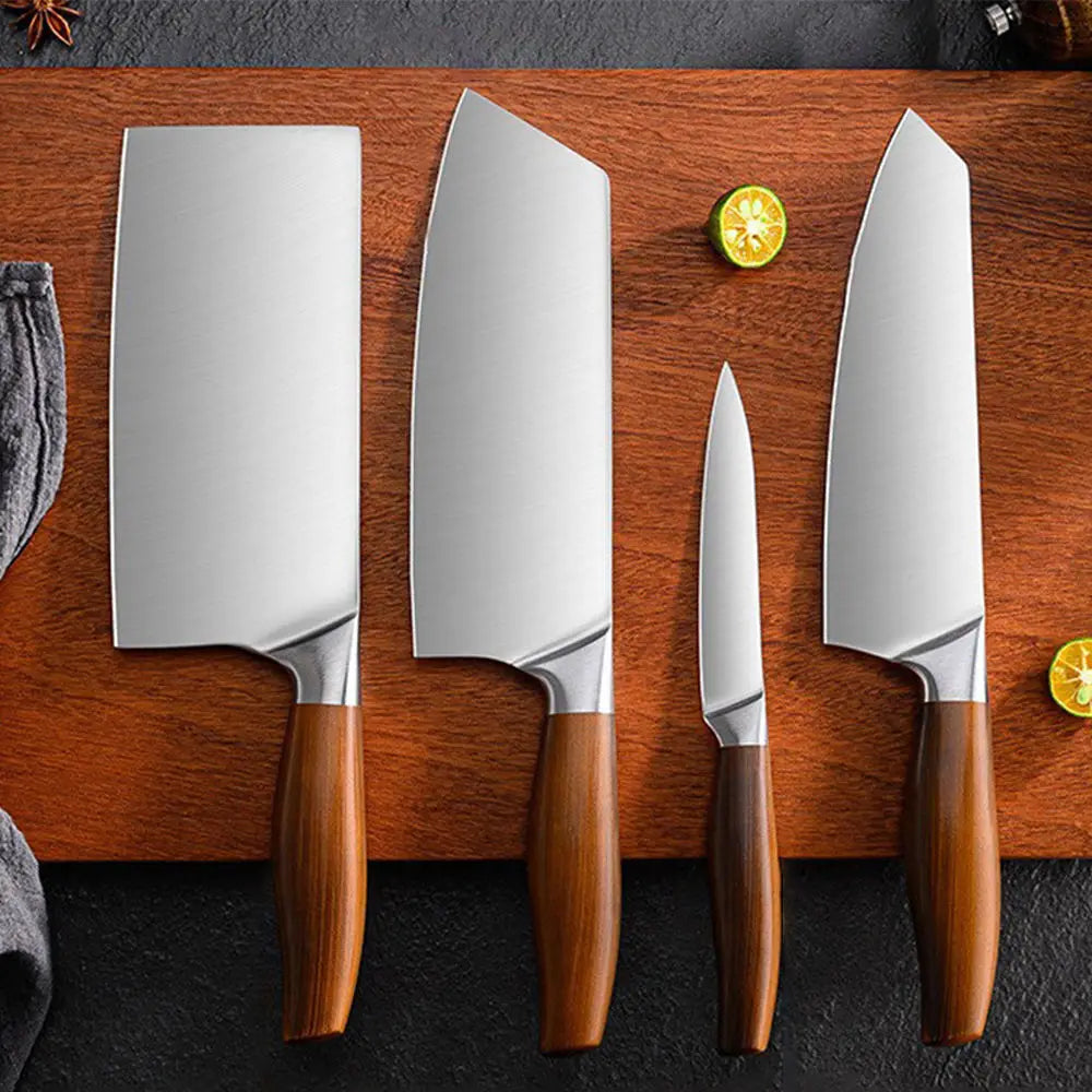 Kitchen Knife Stainless Steel Slicing Cleaver Japanese Chef Fish Cutting Vegetables Meat Cooking Knives Set Tools Kitchen Knives