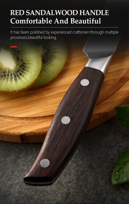 XINZUO Professional Full 7 PCS Knife Set German 1.4116 Stainless Steel Kitchen Knives Sets Best Kitchen Slicing Santoku Tool