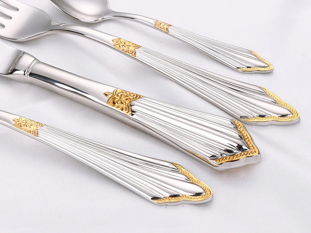 Royal Pack of 6 Table Knives Mirror Polished Set of 6 Dinner Knife Dishwasher Safe Suitable for Home Use Kitchen Pub