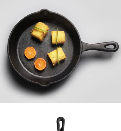 Cast Iron Frying Pan 14/16/20cm Non-stick Fried Steak Pot Egg Pancake Skillet for Gas Induction Cooker Universal Cookware
